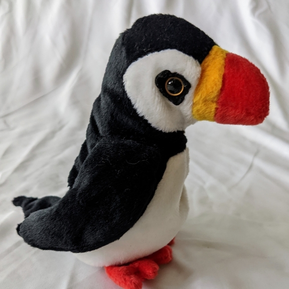 Ty Beanie Baby Puffer The Puffin Extinct Bird 1997 Retired Plush Toy - Picture 2 of 6